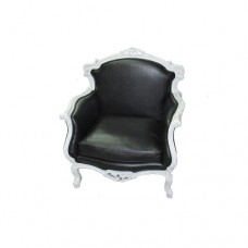 Black & White Ornate Chair